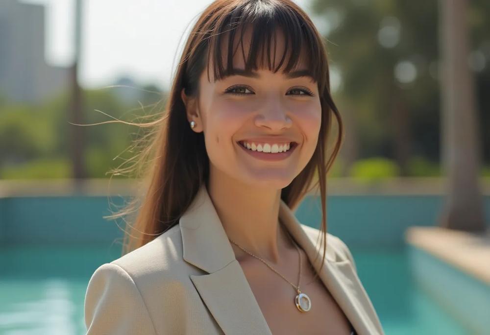 Smiling woman